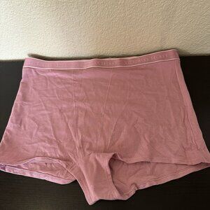 Victoria’s Secret Cotton Logo High-Waist Boyshort Panty Underwear Pink XXL